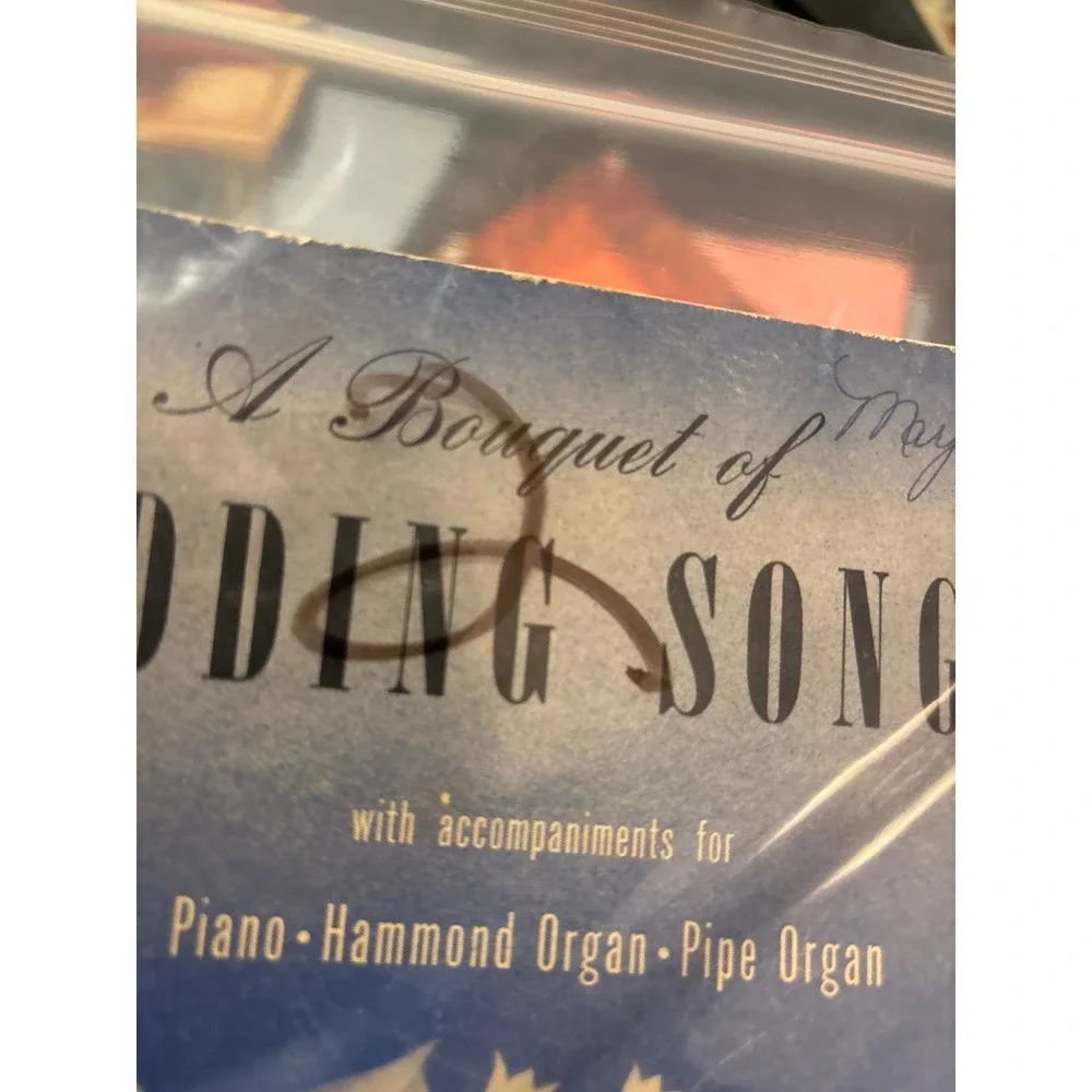 Wedding‎ Songs Piano Organ Words Sheet Music Book Chappell 1950 William Stickles